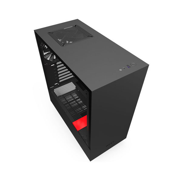 NZXT H510i Mid Tower Black-Red Gaming Case