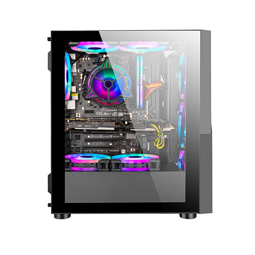 Golden Field 1091B Tempered Glass Mid Tower Gaming Casing